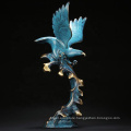 Metal artwork for office decoration bronze eagle sculpture